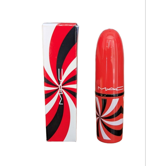 MAC MAGIC CHARMER Lipstick Limited Ed Hypnotizing Holiday Red Satin Cream LE - Picture 2 of 6